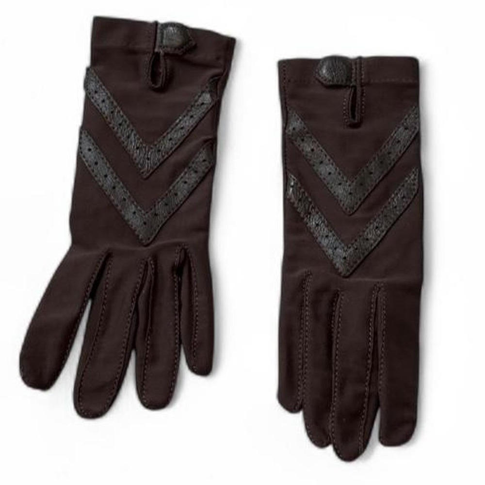 Vintage 70s/80s Isotoner By ARIS Brown Driving Gloves, Women's One Size